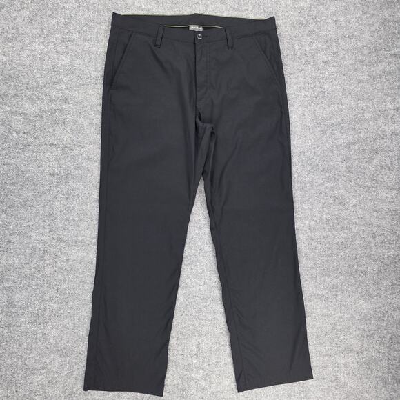 Eddie Bauer Other - Eddie Bauer Pants Mens 36x32 Black Straight Fit Nylon Spandex Zip Pocket Outdoor